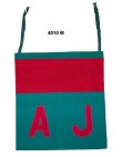Zeleno-�erven� s monogramem