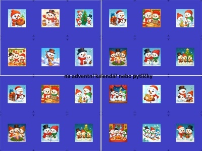 Sada panelů na výrobu adventního kalendáře 20
