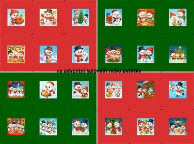Sada panelů na výrobu adventního kalendáře 22