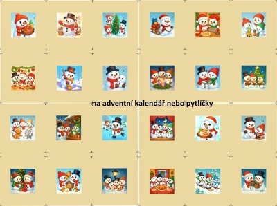 Sada panelů na výrobu adventního kalendáře 19