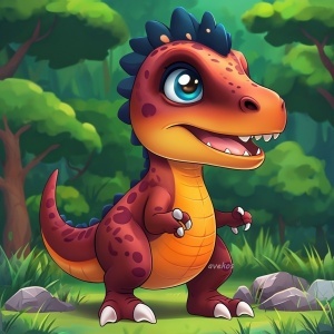 Panel 14 x 14 cm - DINO 02