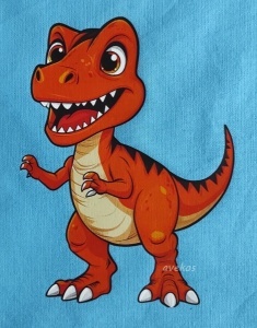 Panel 10 x 14 cm - DINO 07