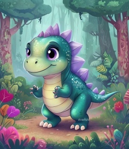 Panel 12 x 14 cm - DINO 16