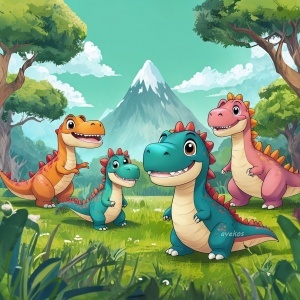 Panel 14 x 14 cm - DINO 13