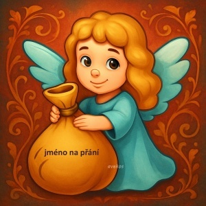 Panel 14 x 14 cm - VAN 27 se jménem