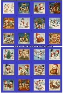 Sada panelů na výrobu adventního kalendáře 12