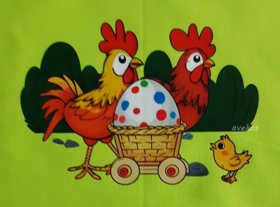 Bavlněný panel o rozměrech 17 x 12 cm VEL. 18