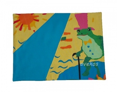 Prostírání - ubrousek s žabkou 1