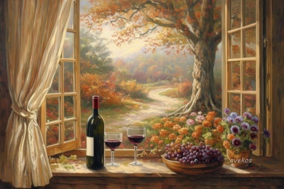 Panel 14 x 9 cm - VINO15