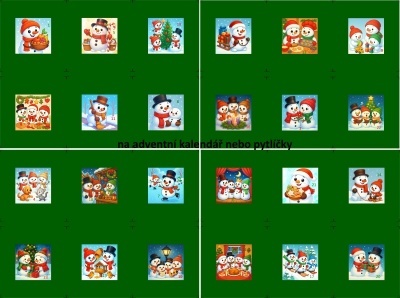 Sada panelů na výrobu adventního kalendáře 21