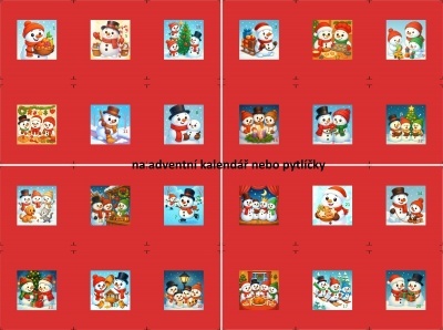 Sada panelů na výrobu adventního kalendáře 18