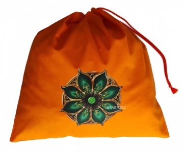 Pytlík 36 x 40 cm - Mandala zelená