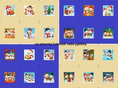 Sada panelů na výrobu adventního kalendáře 23