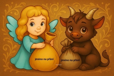 Panel 21 x 14 cm - VAN 33 se jménem